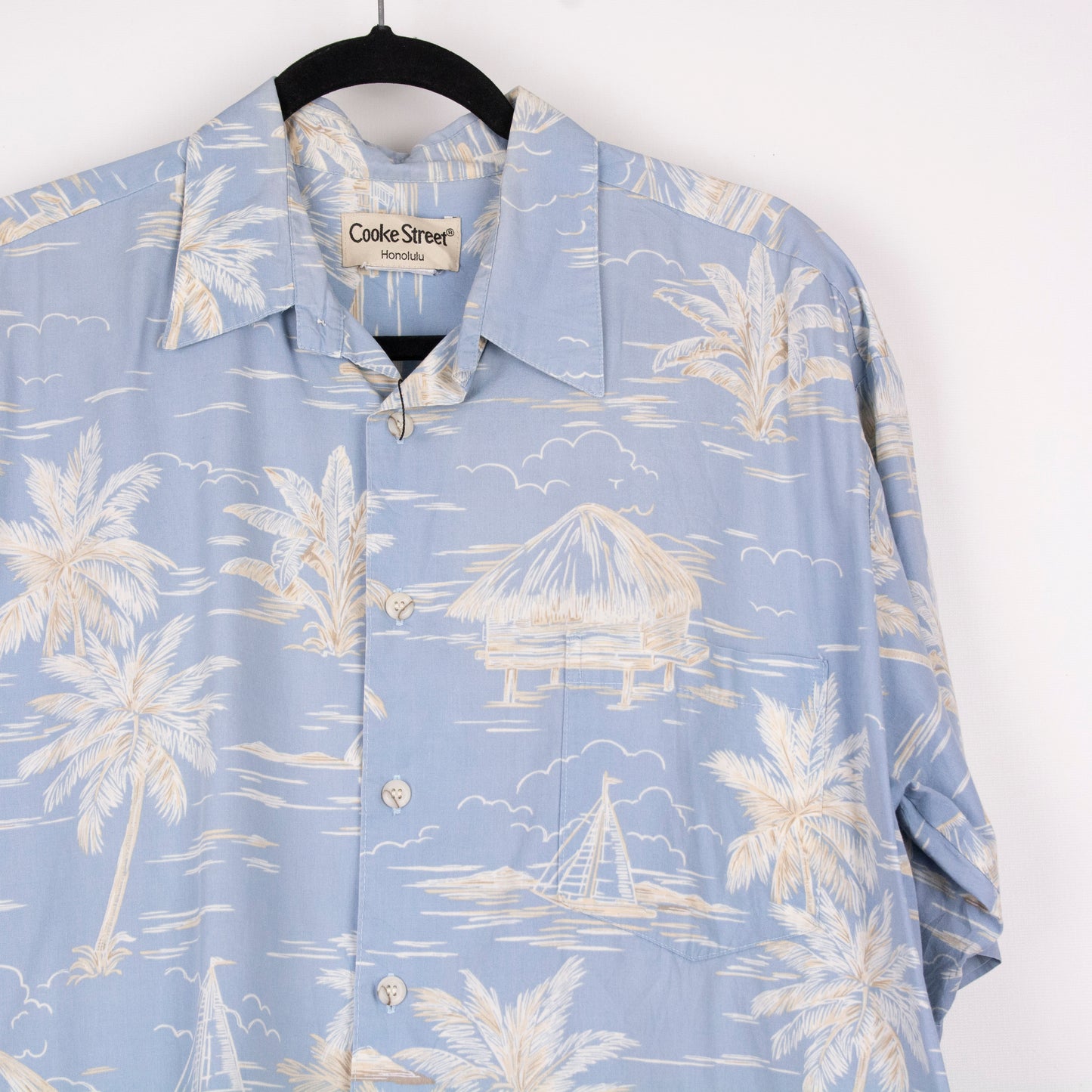 Camisa hawaiana azul (L) Cooke Street