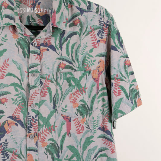 Camisa hawaiana verde (L) Mossimo Supply. CO