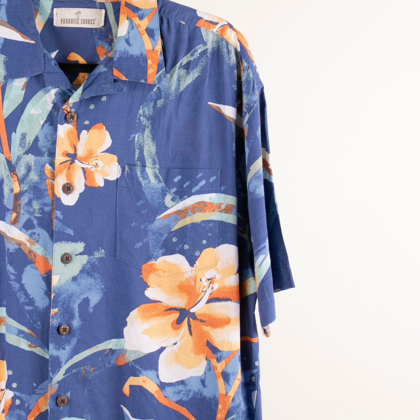 Camisa hawaiana azul (L) Paradise Shores
