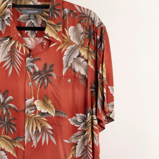 Camisa hawaiana cafe (XL) Croft&Barrow