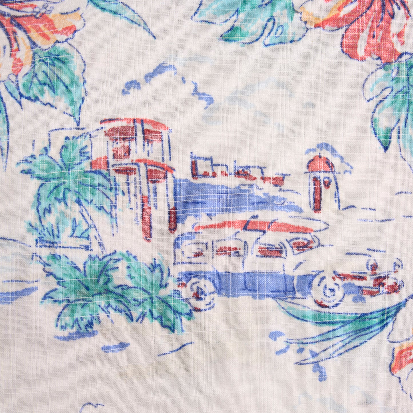 Camisa hawaiana blanco (L) Tommy Hilfiger
