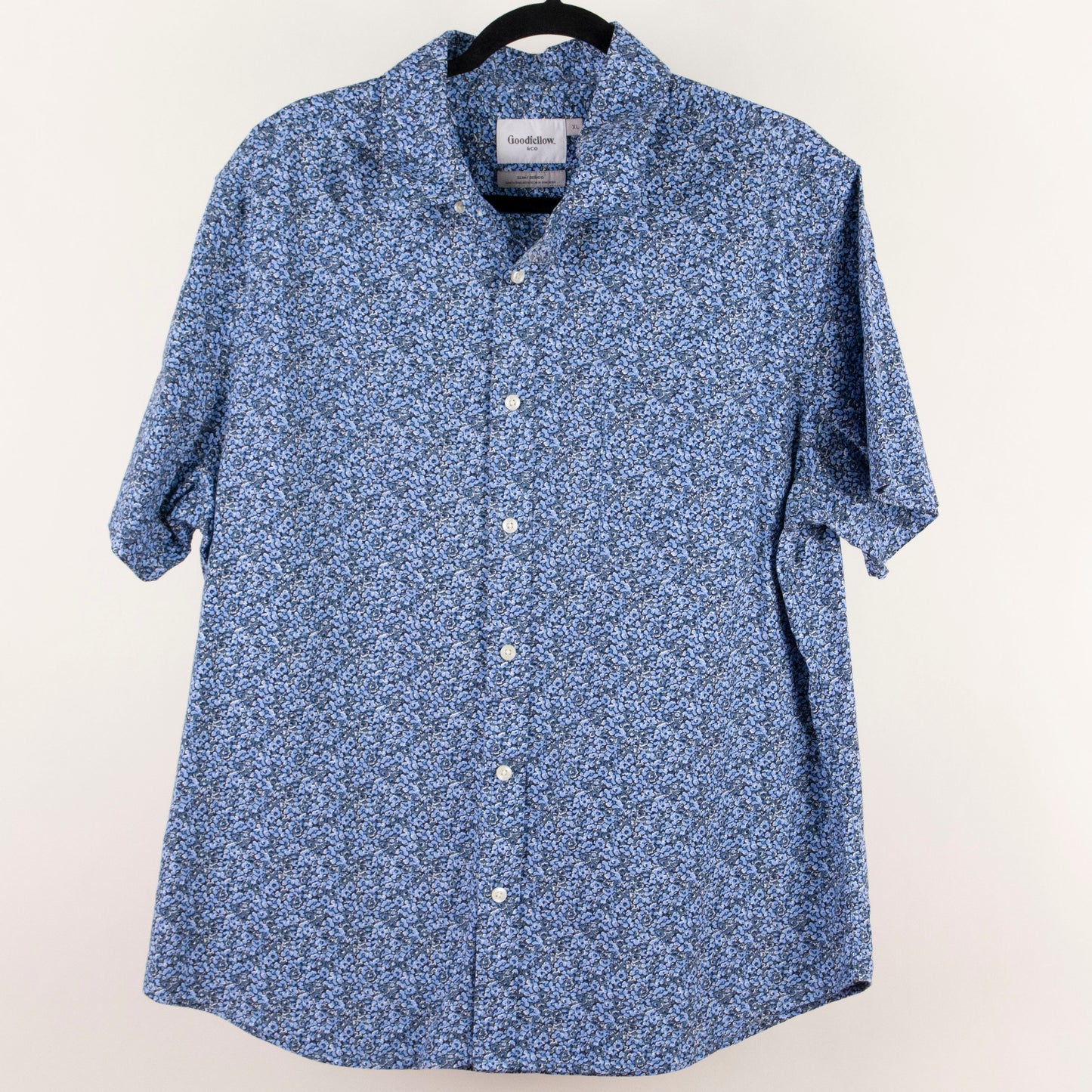 Camisa estampada azul marino (XL) Goodfellow
