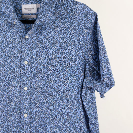 Camisa estampada azul marino (XL) Goodfellow