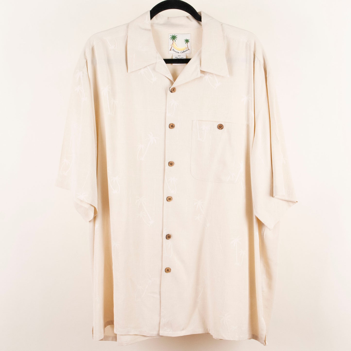 Camisa hawaiana beige (2XL) Banana Cabana