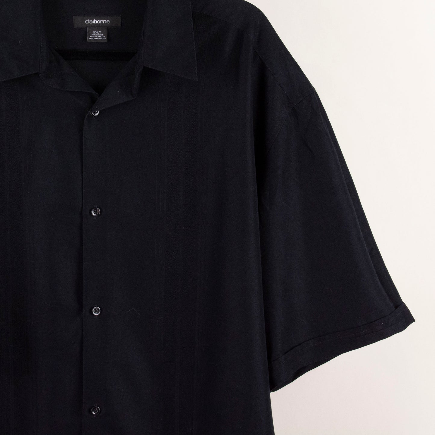 Camisa negro (2XL) Claiborne