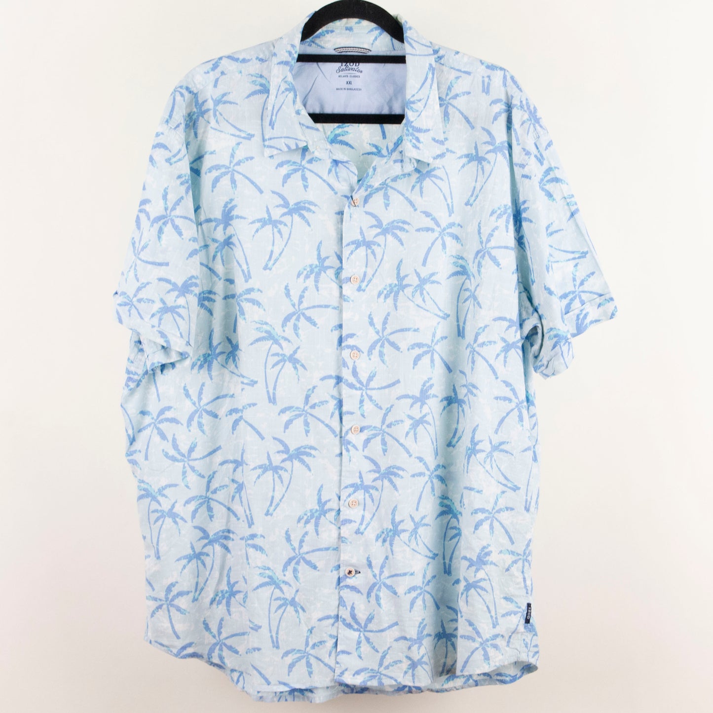 Camisa hawaiana azul (2XL) IZOD
