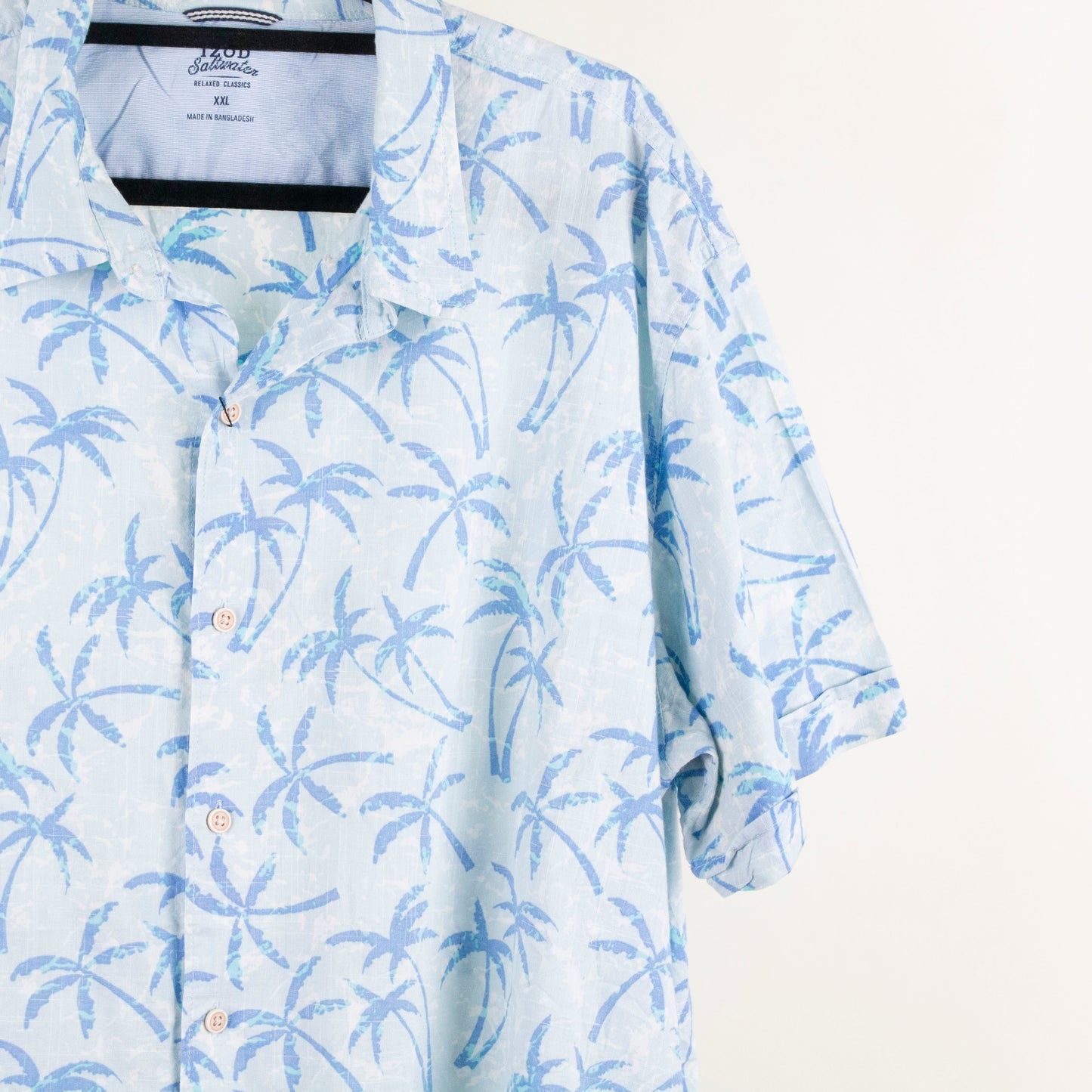 Camisa hawaiana azul (2XL) IZOD