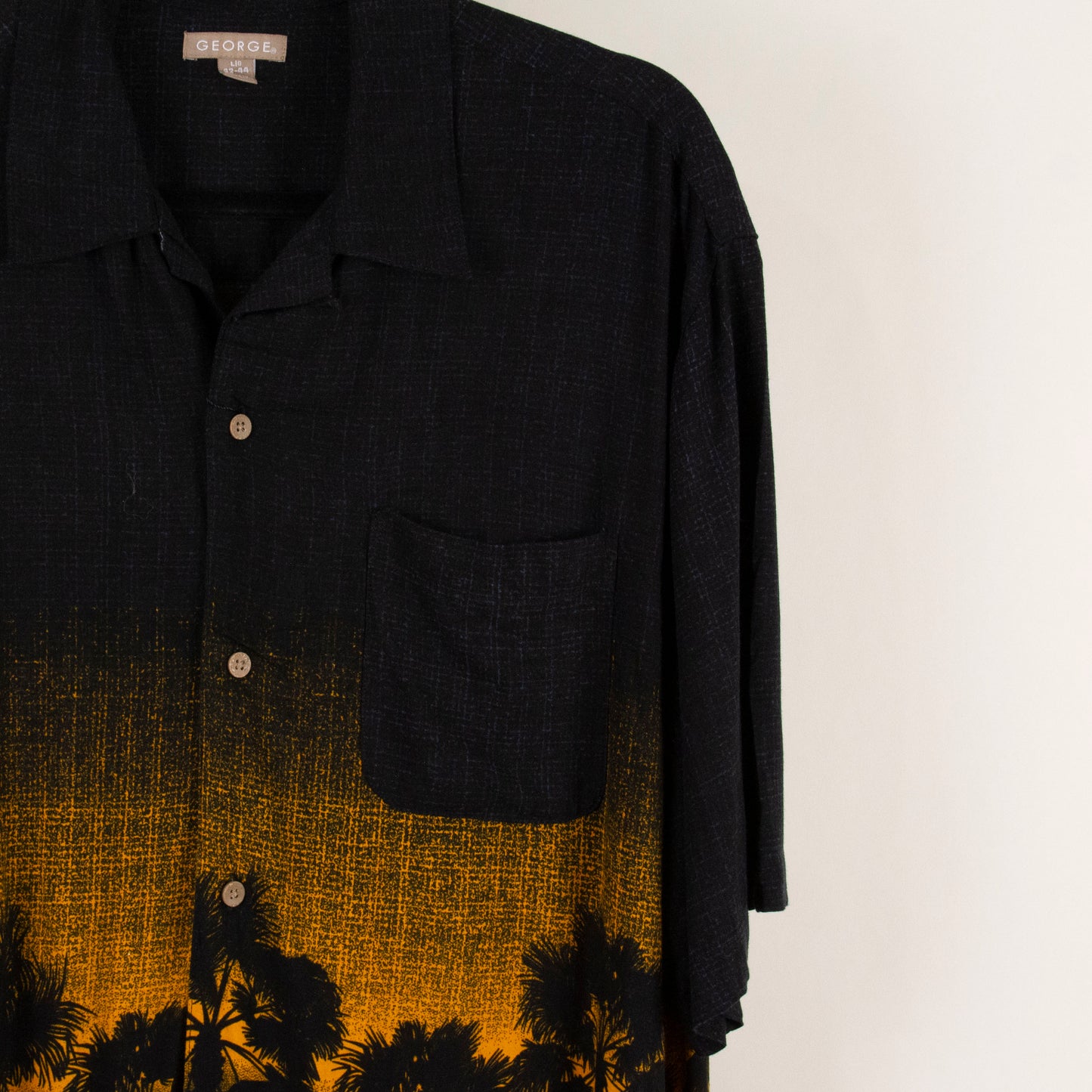 Camisa estampada negro (L) George