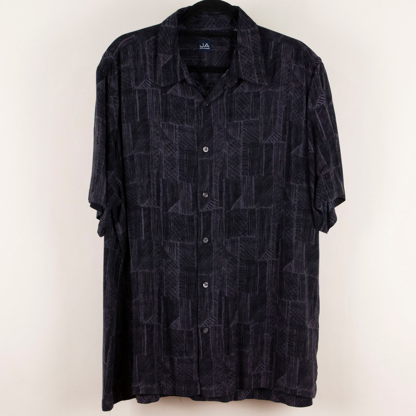Camisa estampada negro (2XL) JA