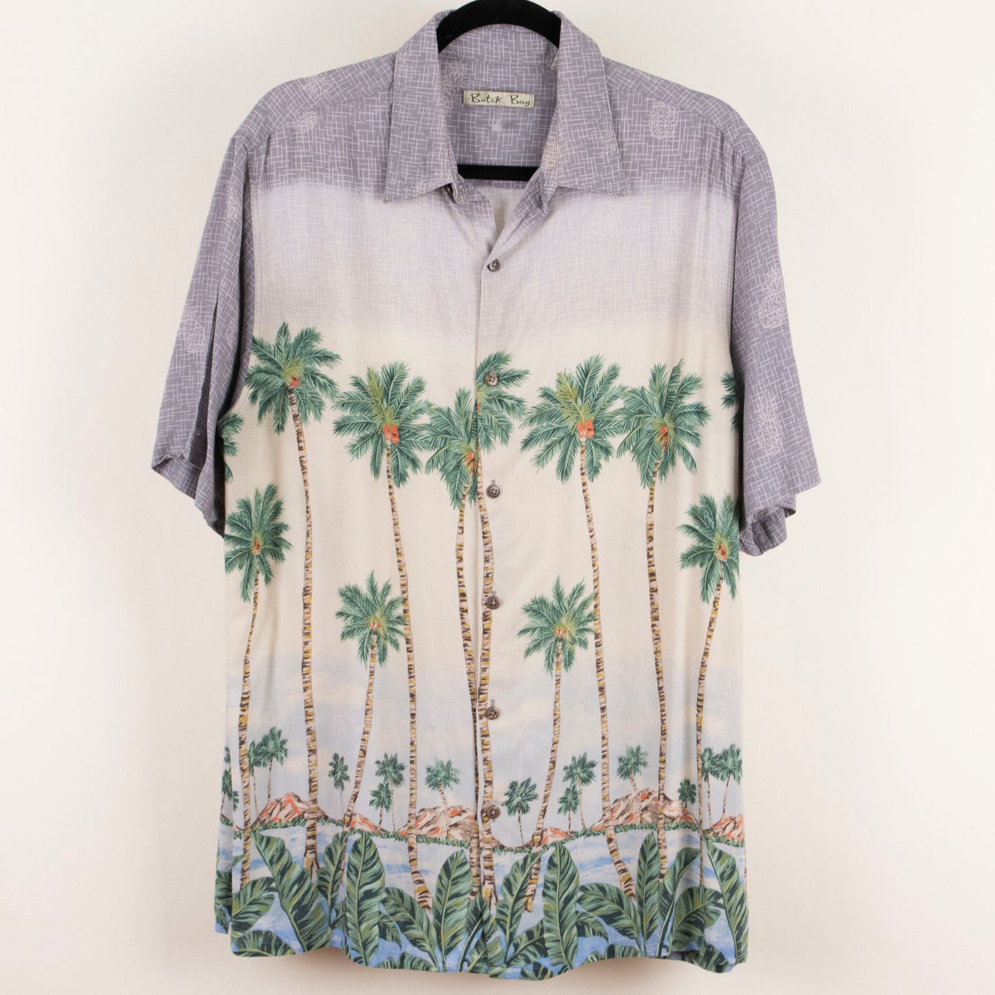 Camisa hawaiana beige (L) Batik Bay