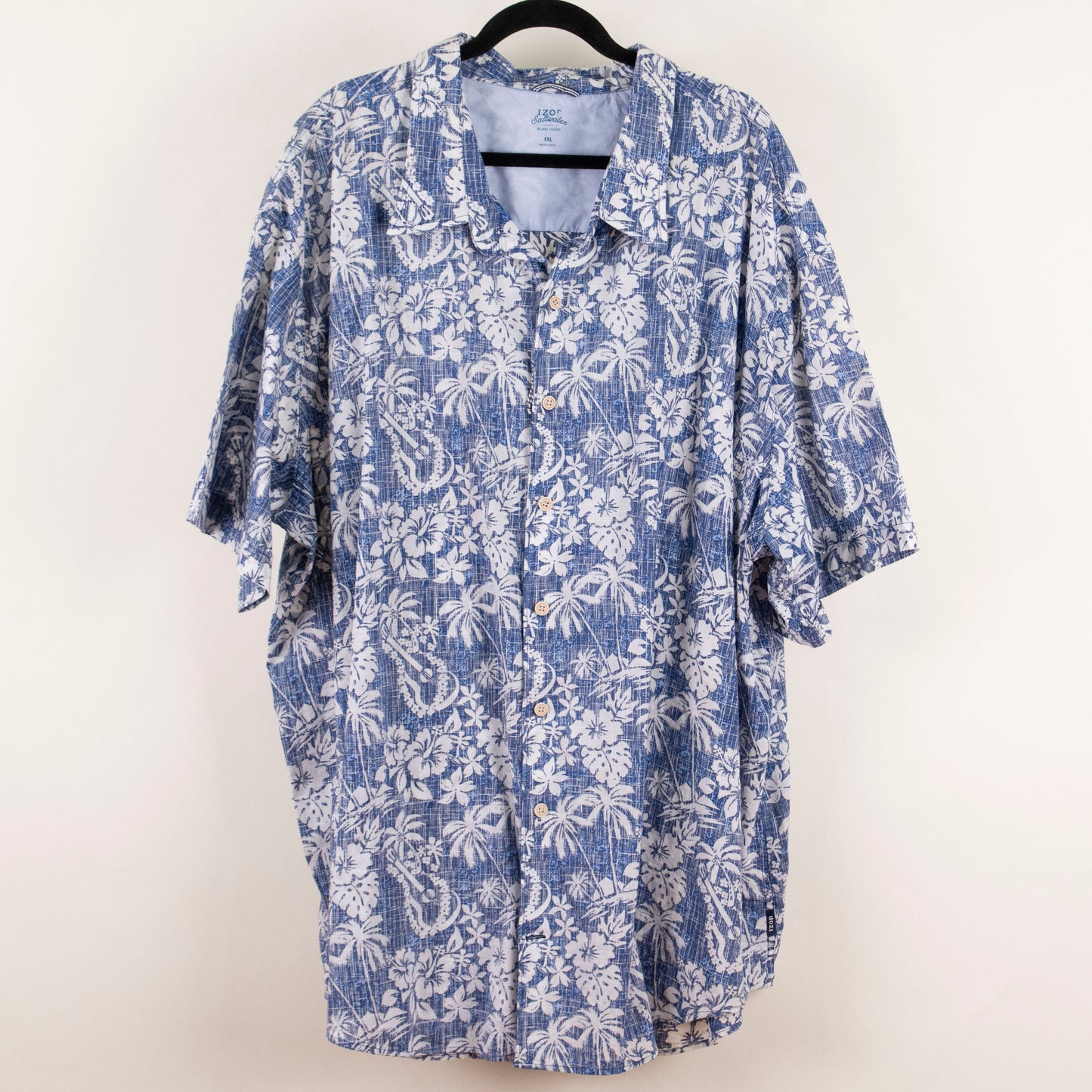 Camisa hawaiana azul (4XL) IZOD