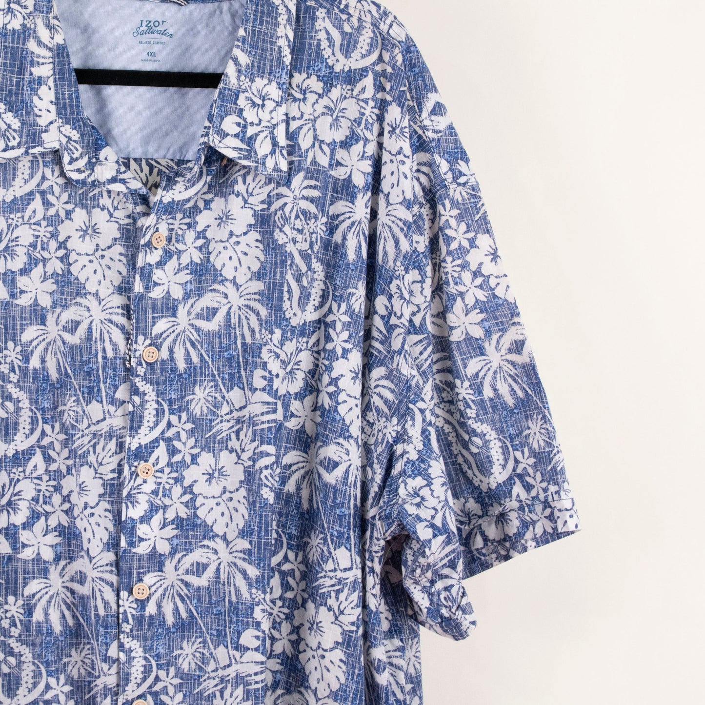 Camisa hawaiana azul (4XL) IZOD