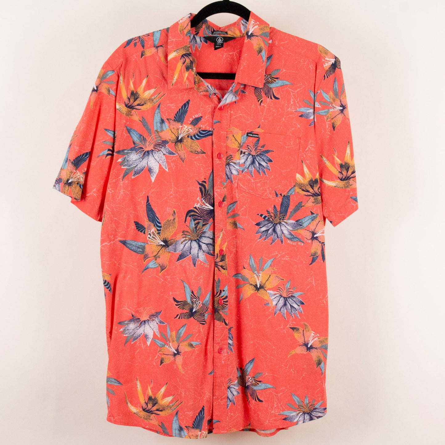 Camisa hawaiana naranja (XL) Volcom