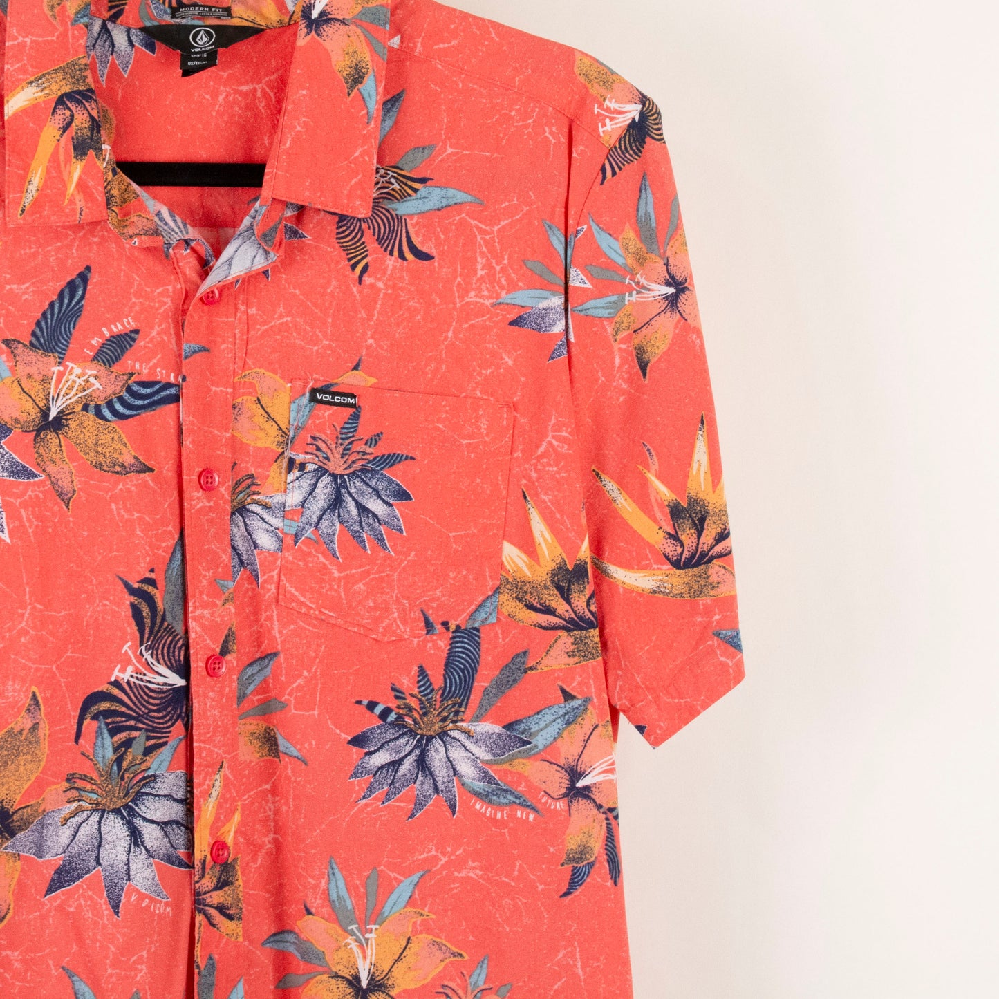 Camisa hawaiana naranja (XL) Volcom