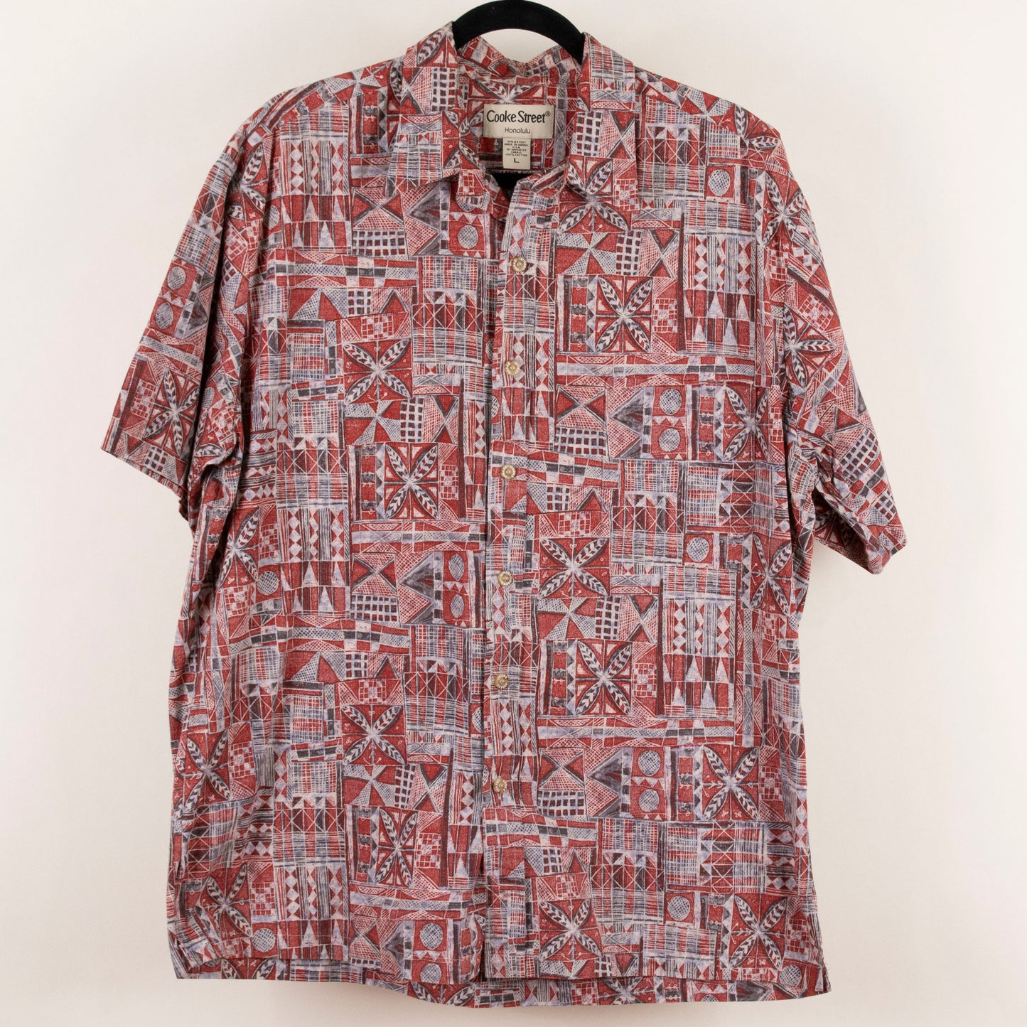 Camisa hawaiana rojo (L) Cooke Street