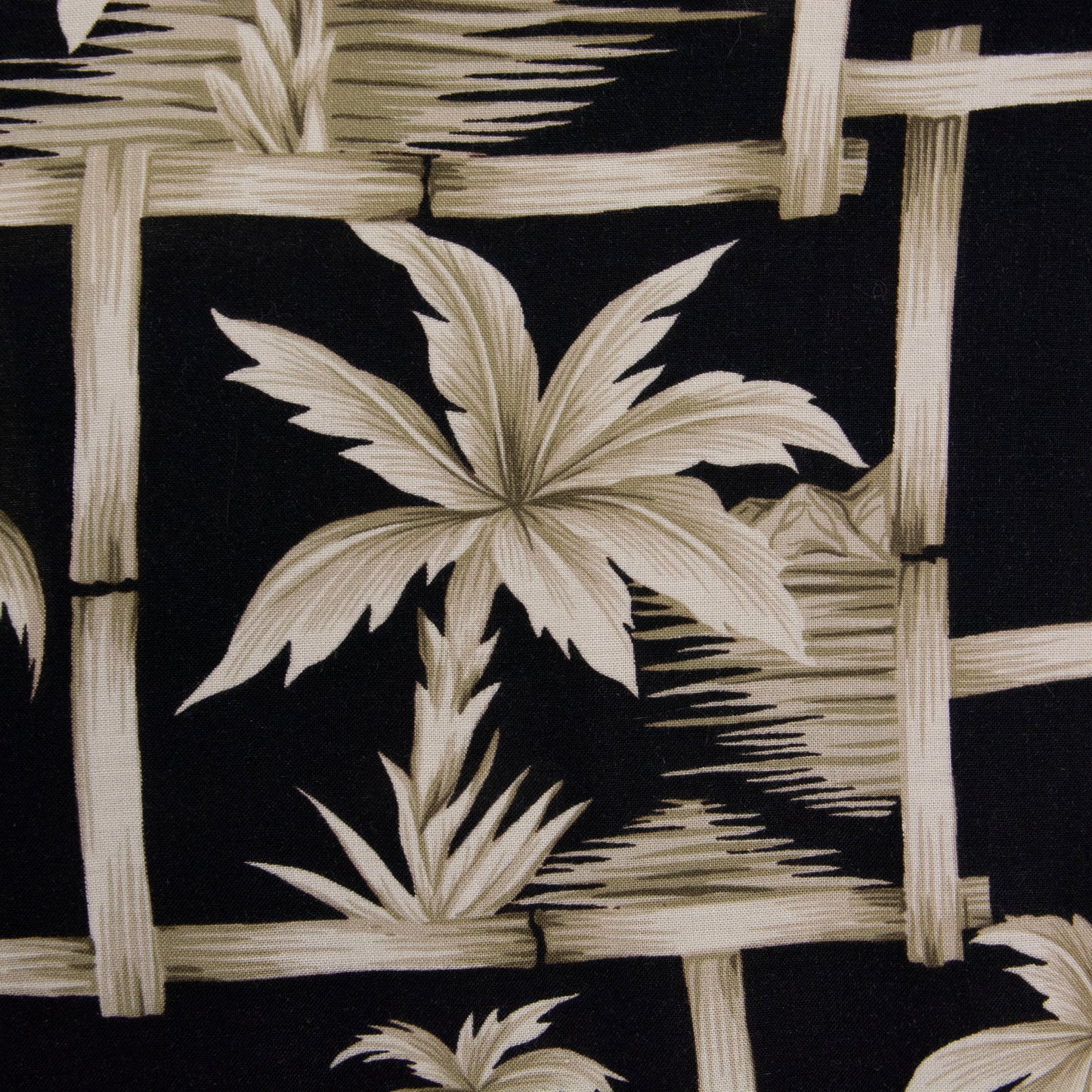 Camisa hawaiana negro (3XL) Bamboo Cay
