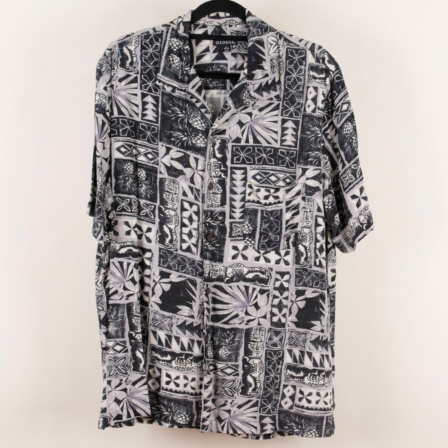Camisa hawaiana gris (L) George