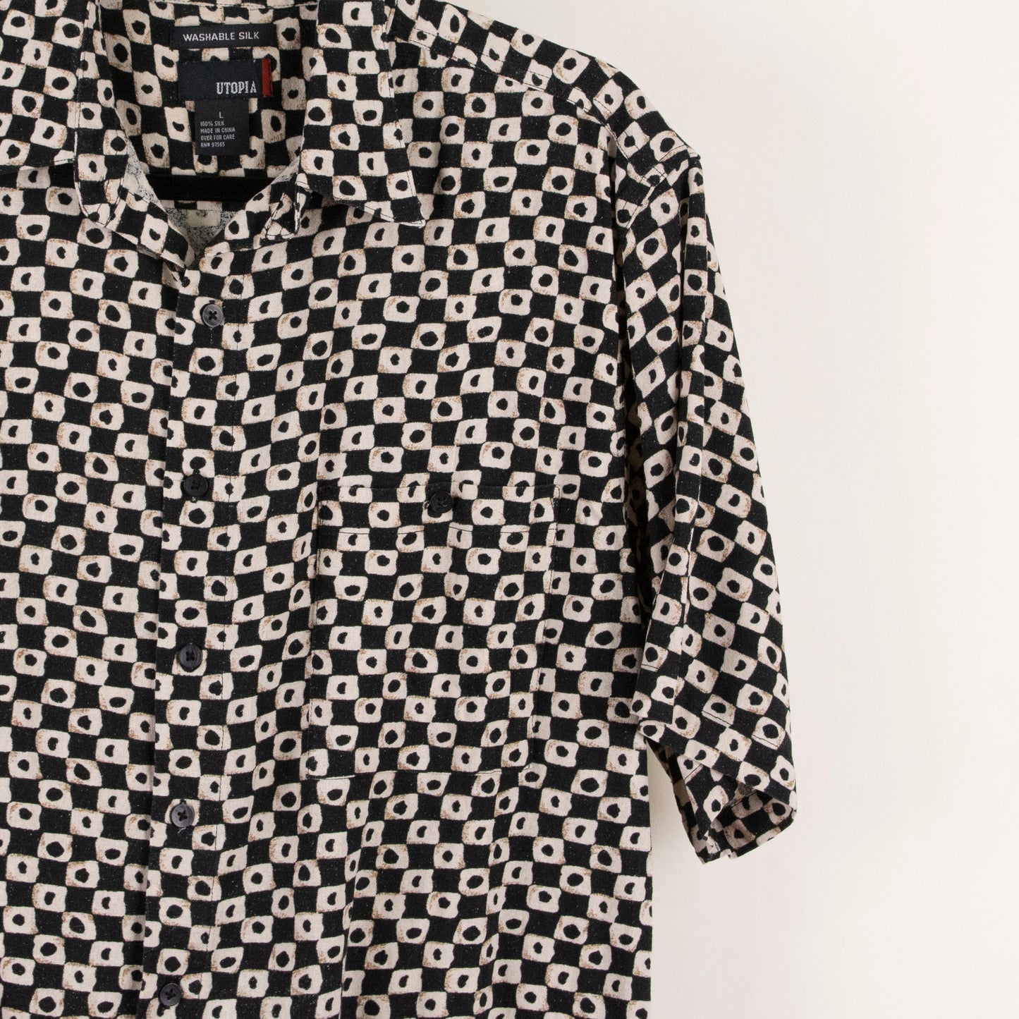 Camisa estampada negro (L) Utopia