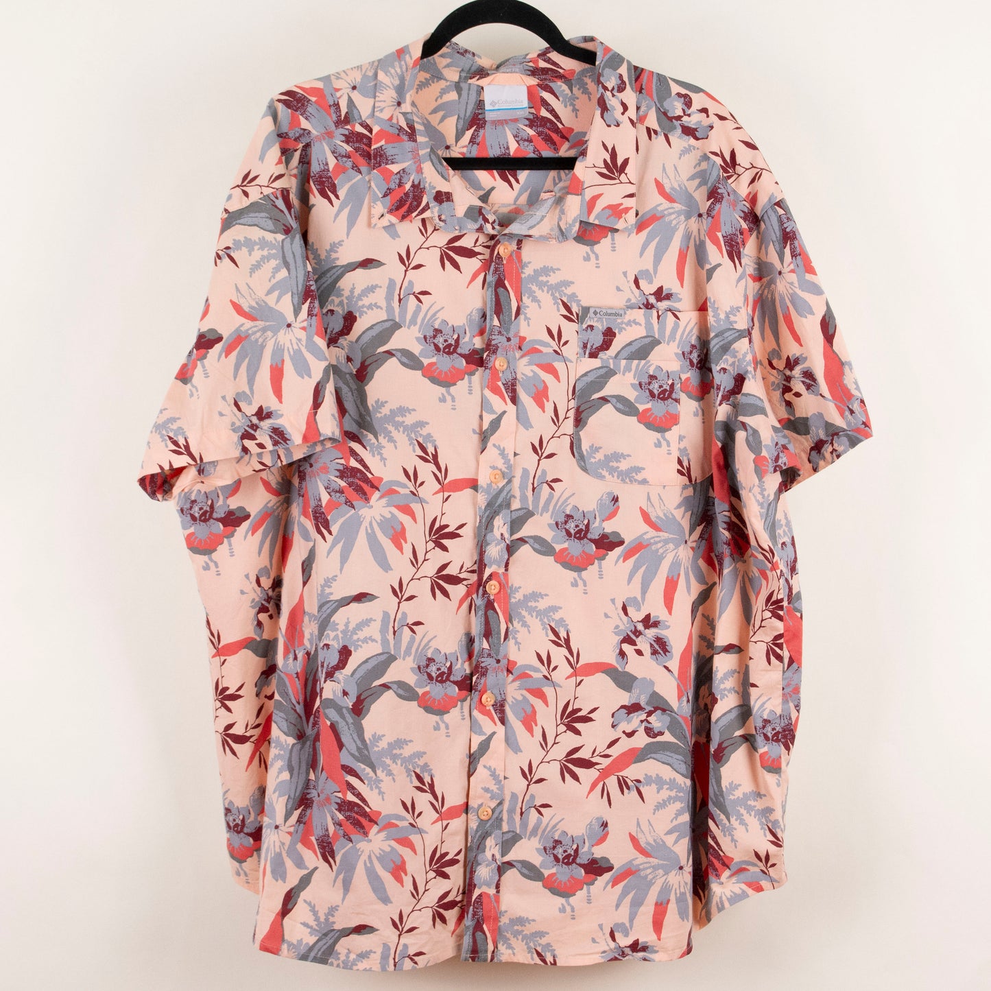 Camisa estampada rosa (2XL) Columbia