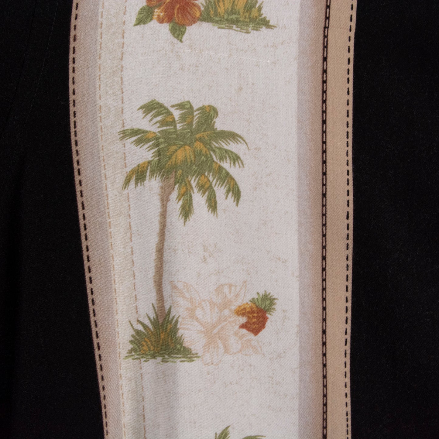 Camisa hawaiana negro (L) Basic Editions