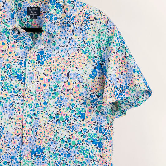 Camisa estampada multicolor (L) J. Crew