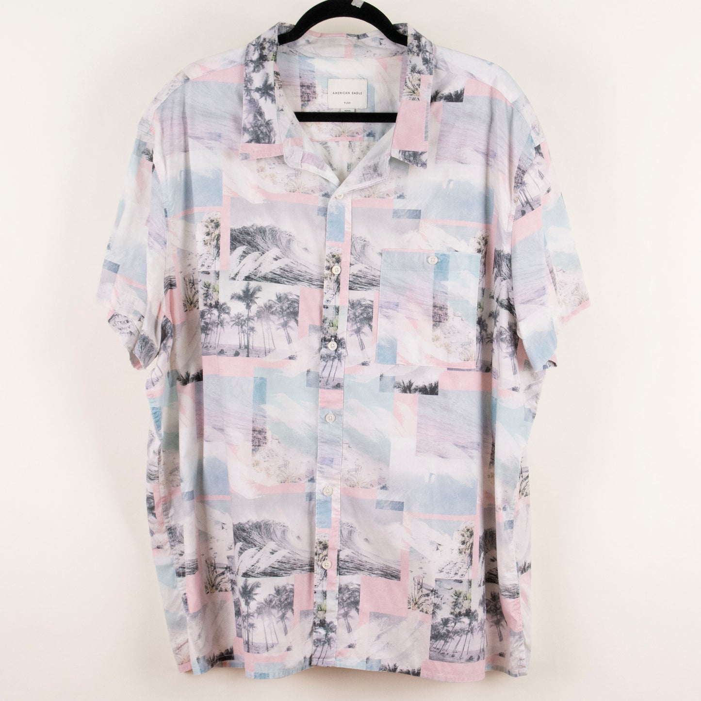 Camisa hawaiana blanco (3XL) American Eagle