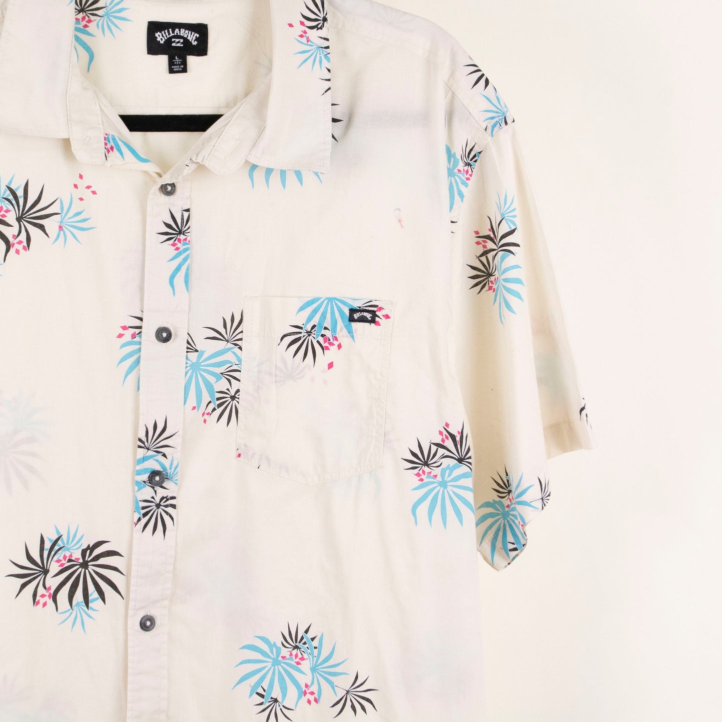 Camisa estampada blanco (L) Billabong