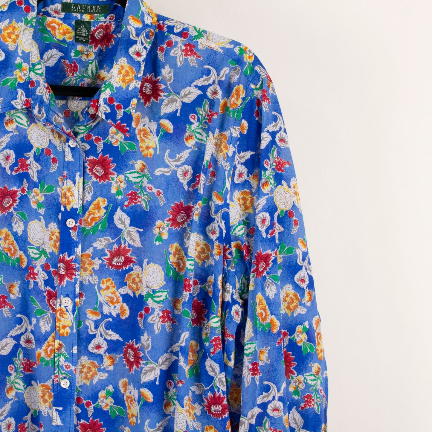 Camisa estampada azul (2XL) Ralph Lauren
