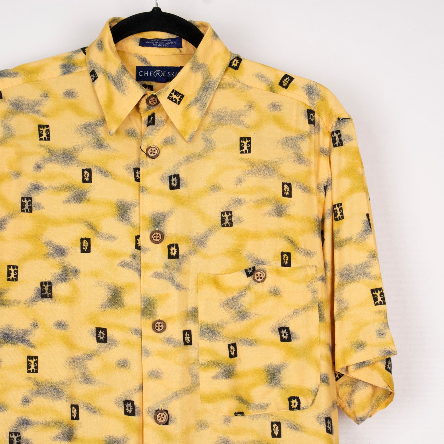 Camisa hawaiana amarilla (S) Chereskin