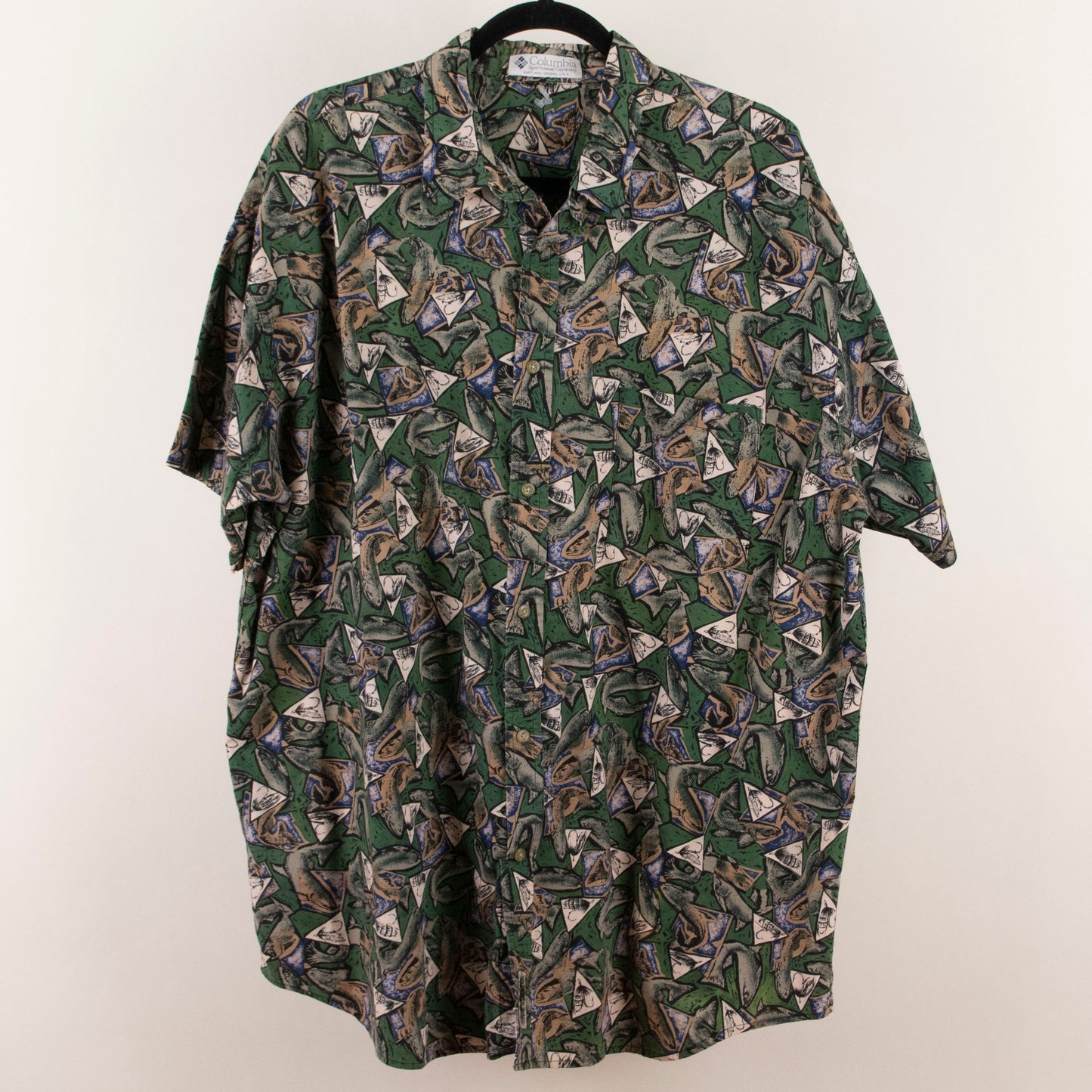 Camisa hawaiana verde (3XL) Columbia