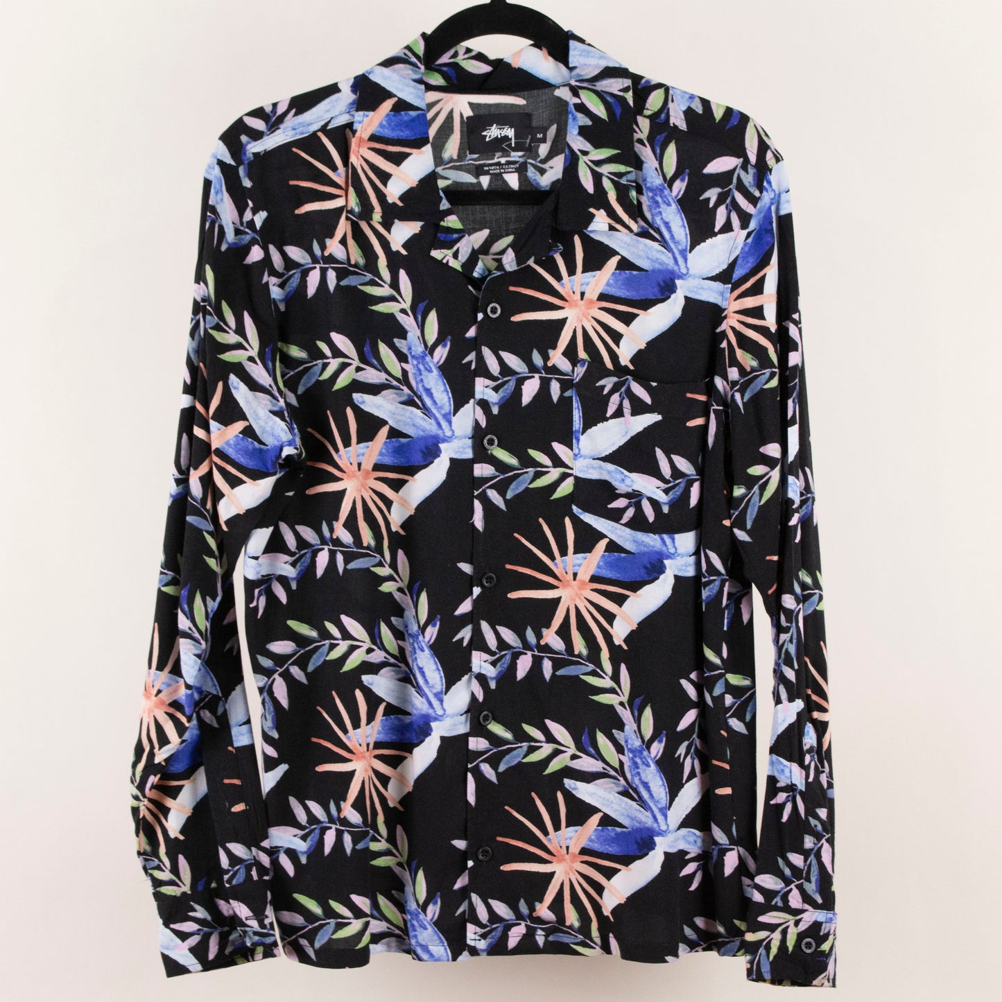 Camisa estampada negro (M) ANSM