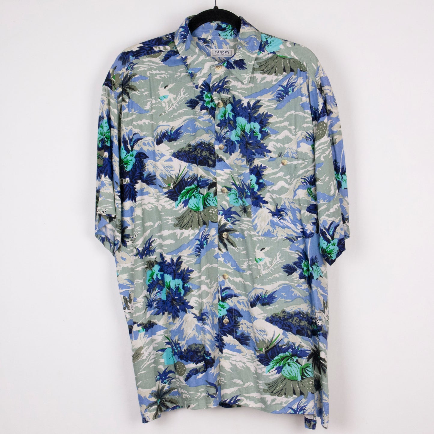 Camisa hawaiana azul (L) Canopy