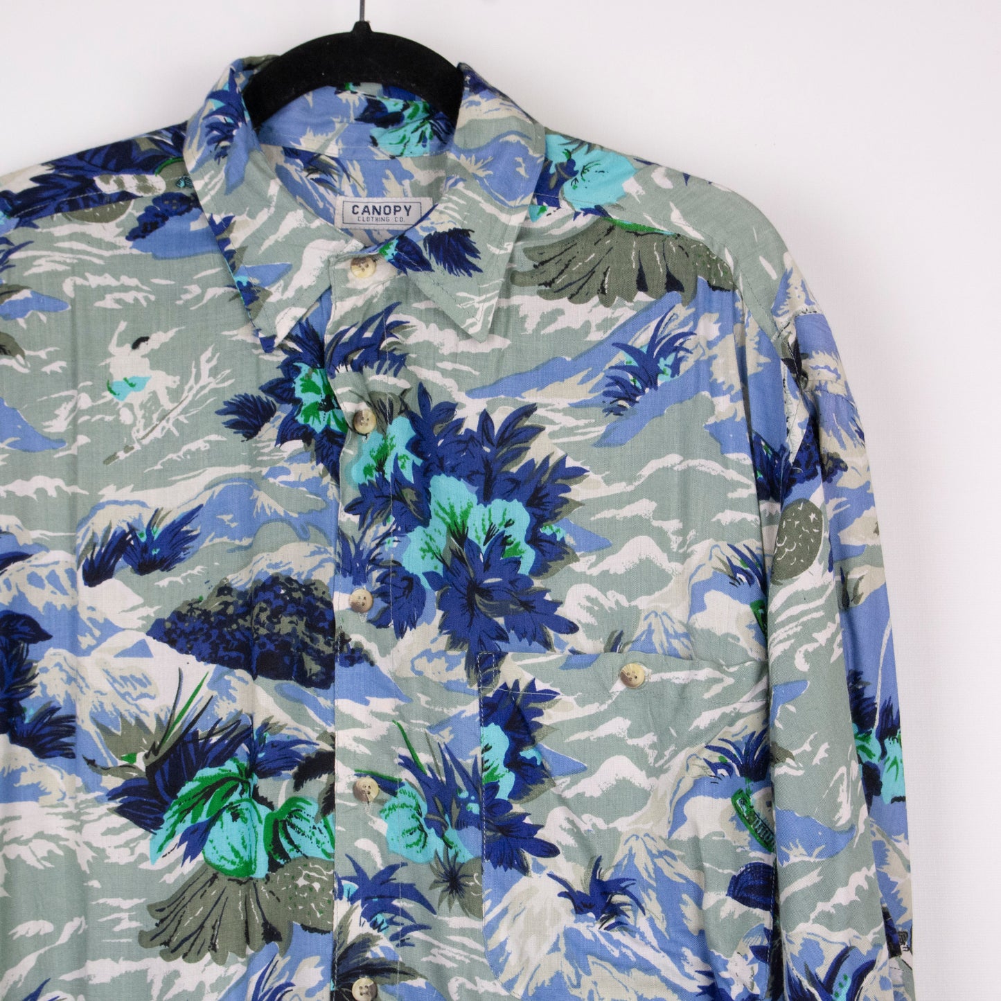 Camisa hawaiana azul (L) Canopy