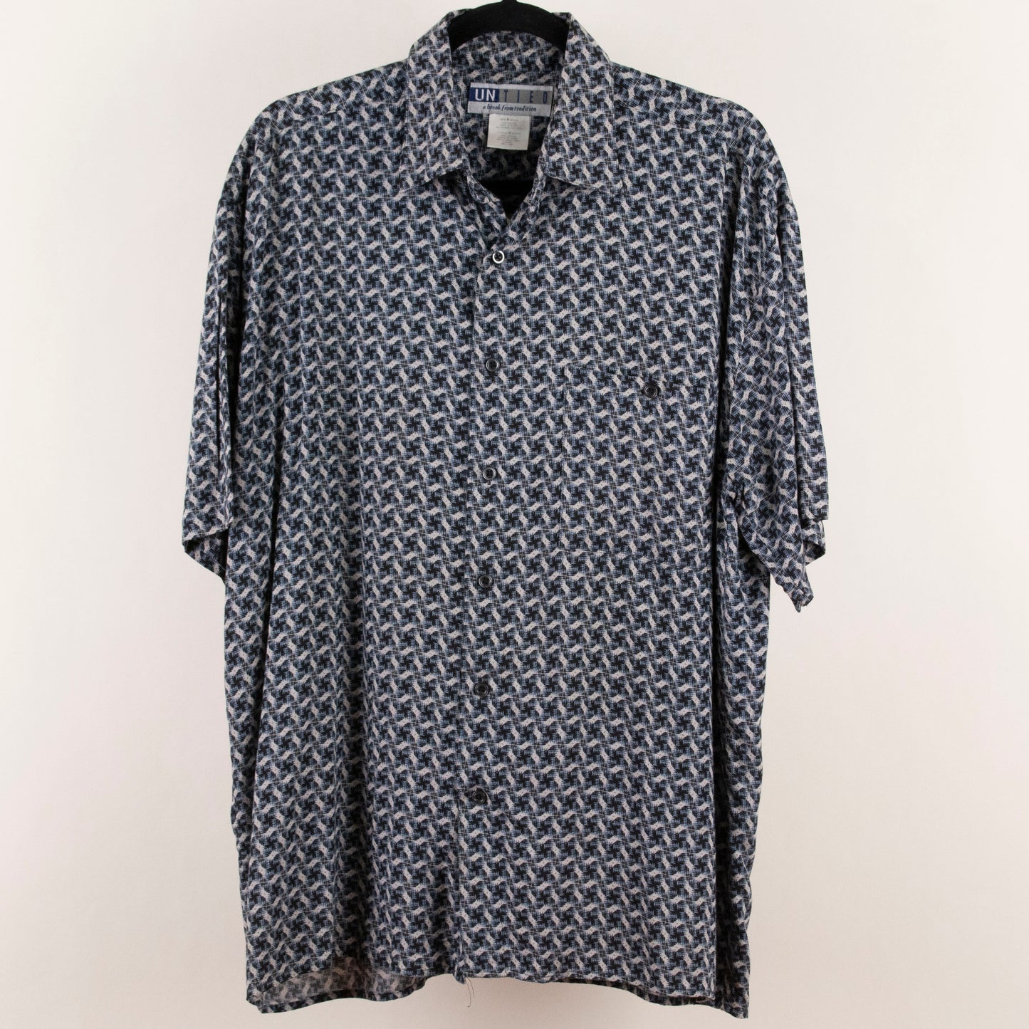 Camisa estampada azul (M) UNTIED