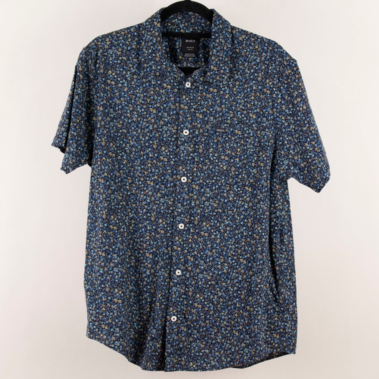 Camisa estampada azul marino (M) RVCA