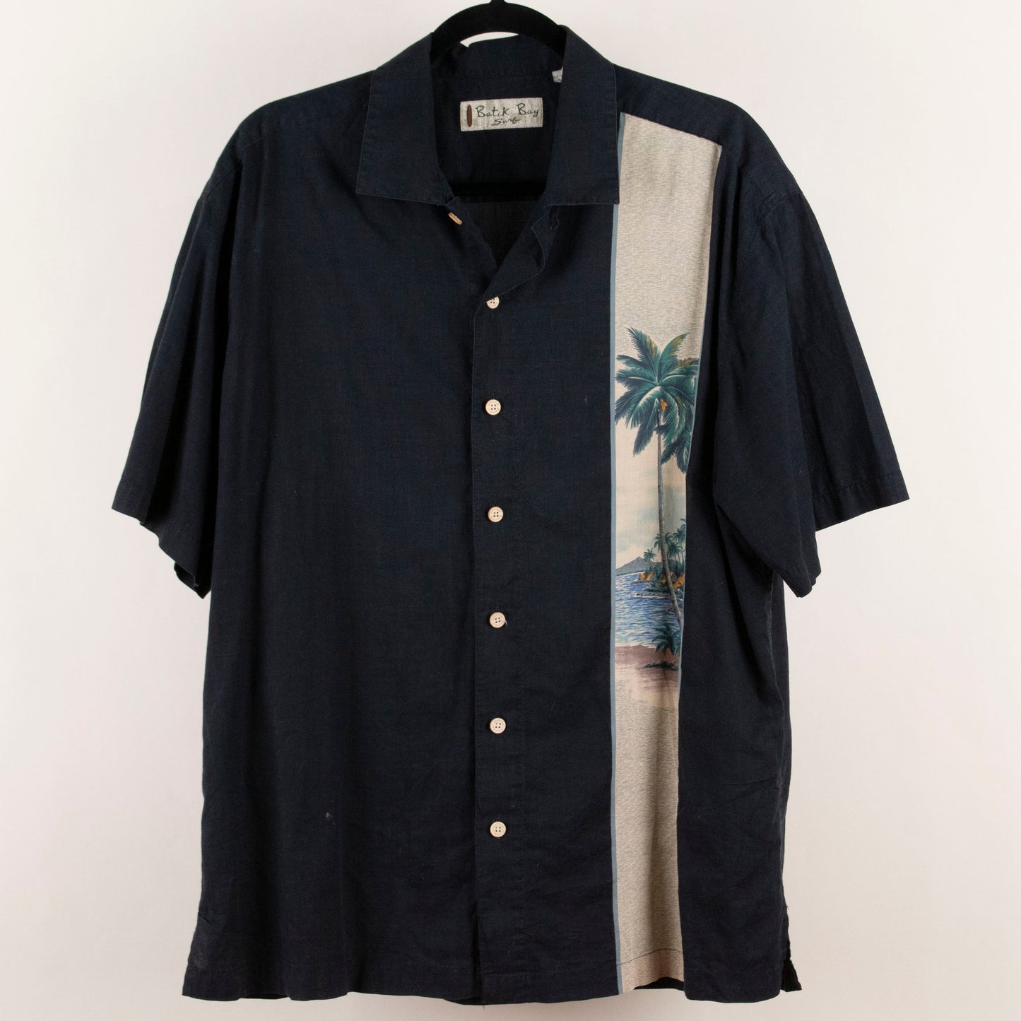 Camisa hawaiana negro (L) Batik Bay