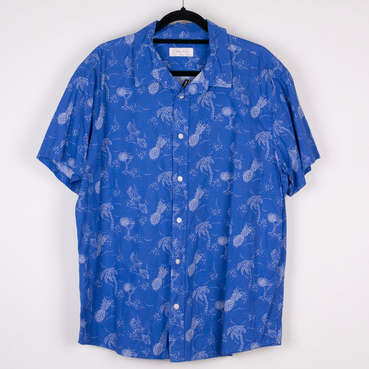 Camisa hawaiana azul (XL) Cotfan&CO
