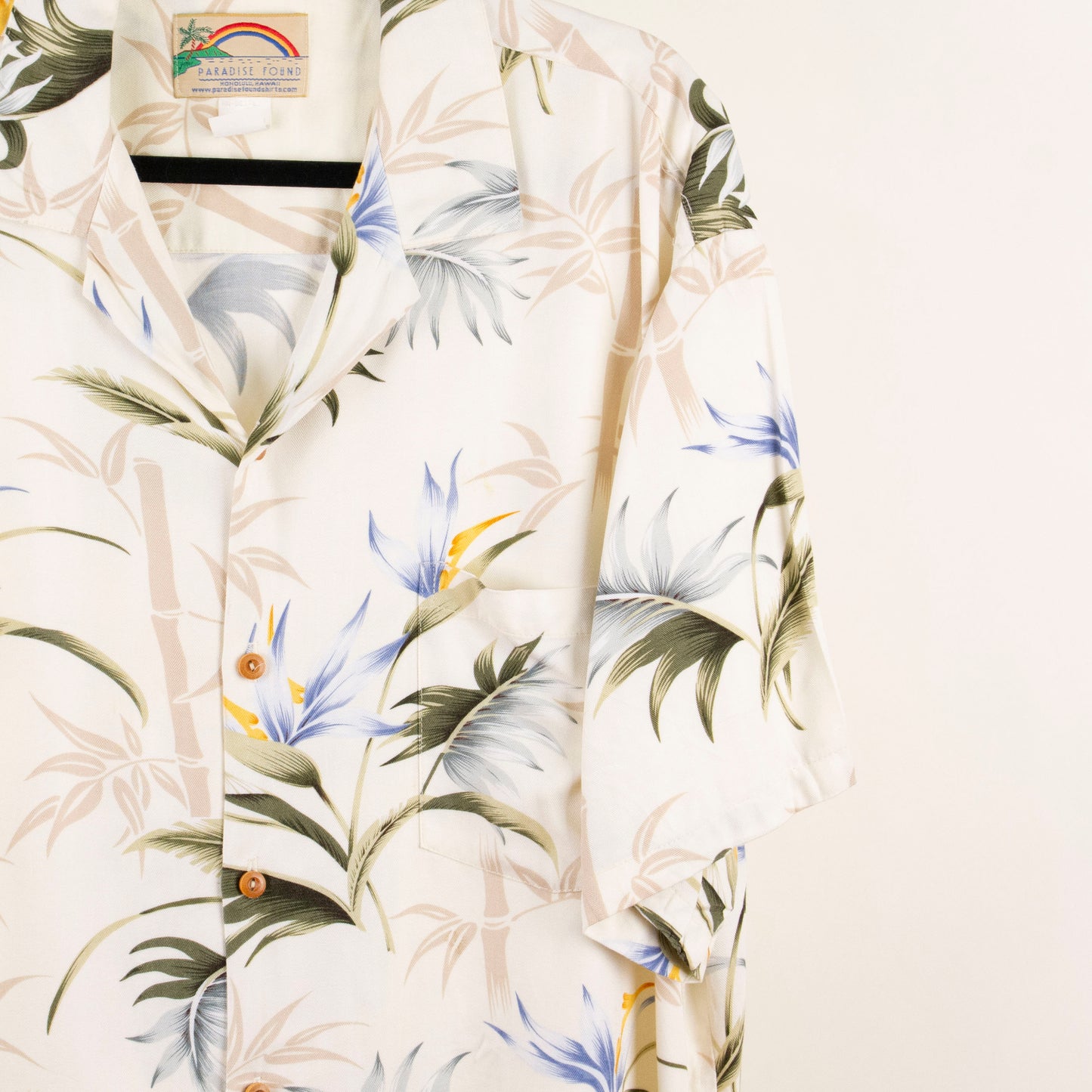 Camisa hawaiana beige (XL) Paradise Found