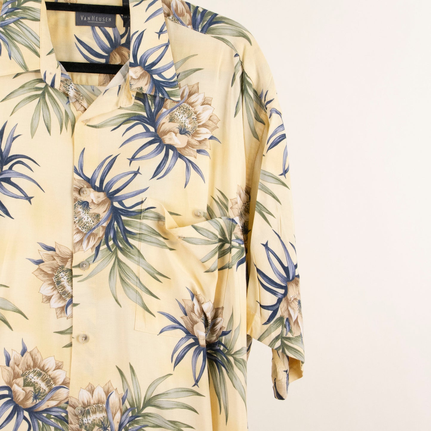 Camisa hawaiana amarillo (L) VANHAUSEN