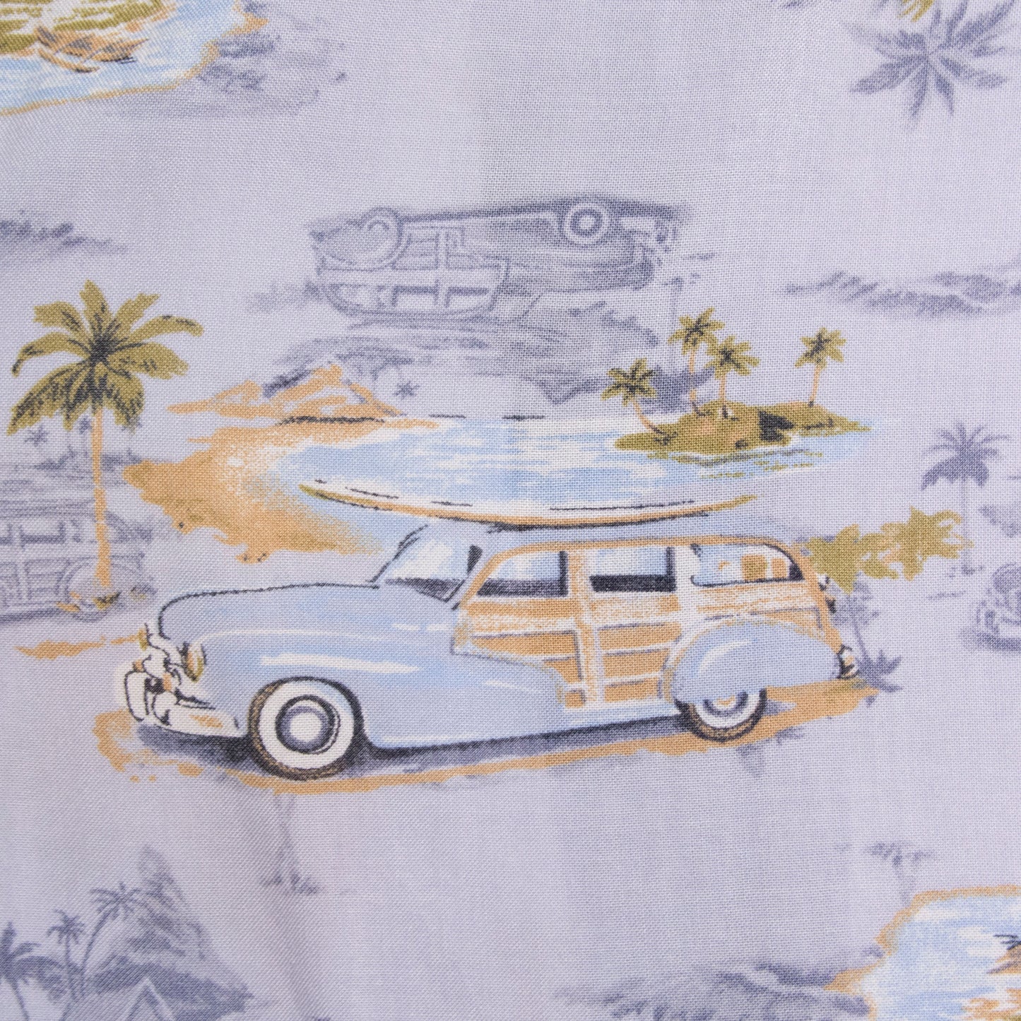 Camisa hawaiana azul (L) George