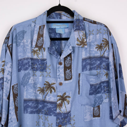 Camisa hawaiana azul (XL) Bermuda Bay