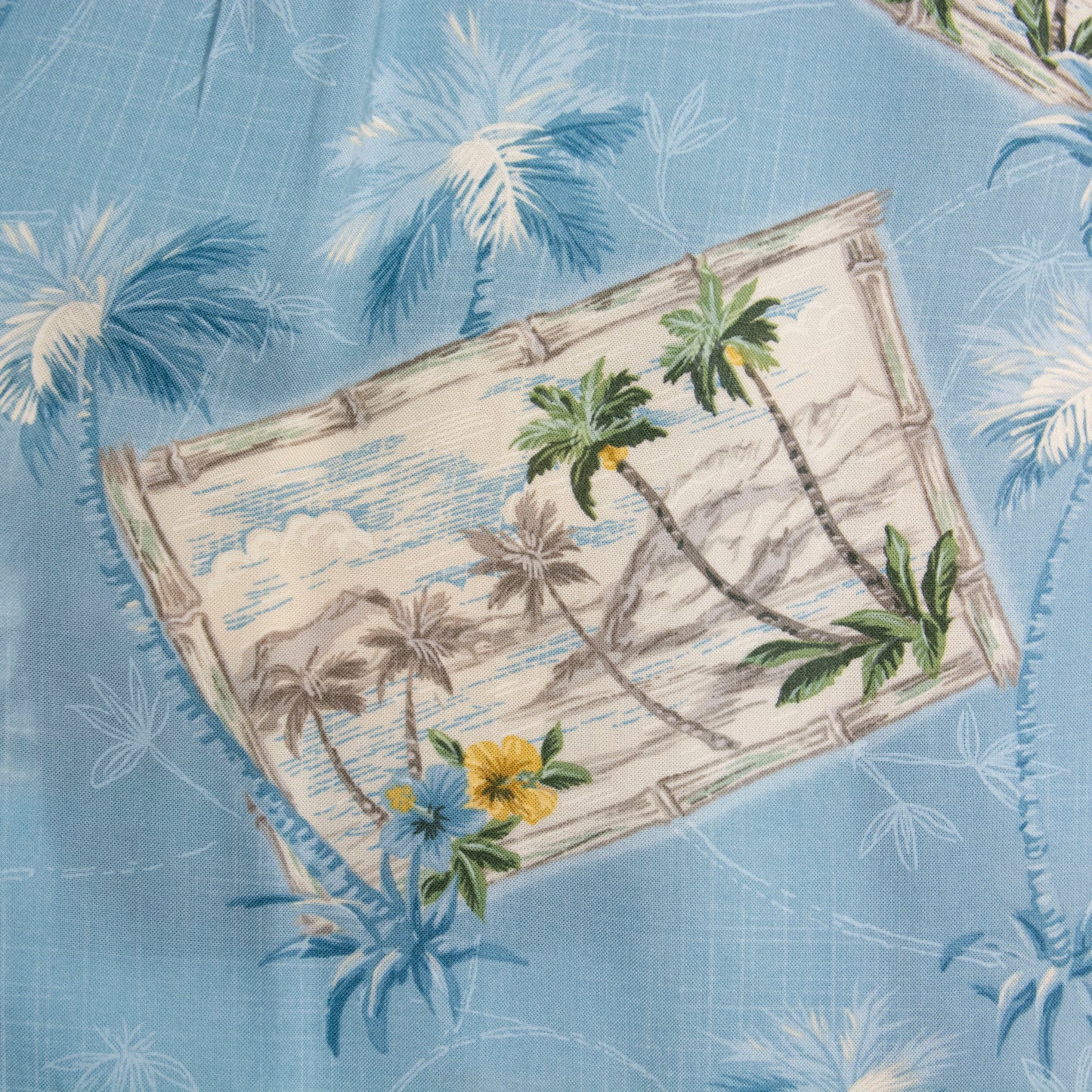 Camisa hawaiana azul (M) Moda Campia Moda