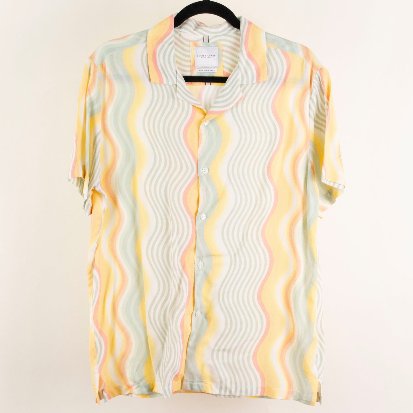 Camisa estampada multicolor (M) Denim & Flower