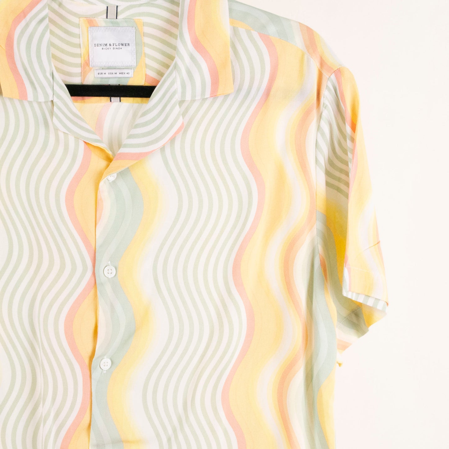 Camisa estampada multicolor (M) Denim & Flower