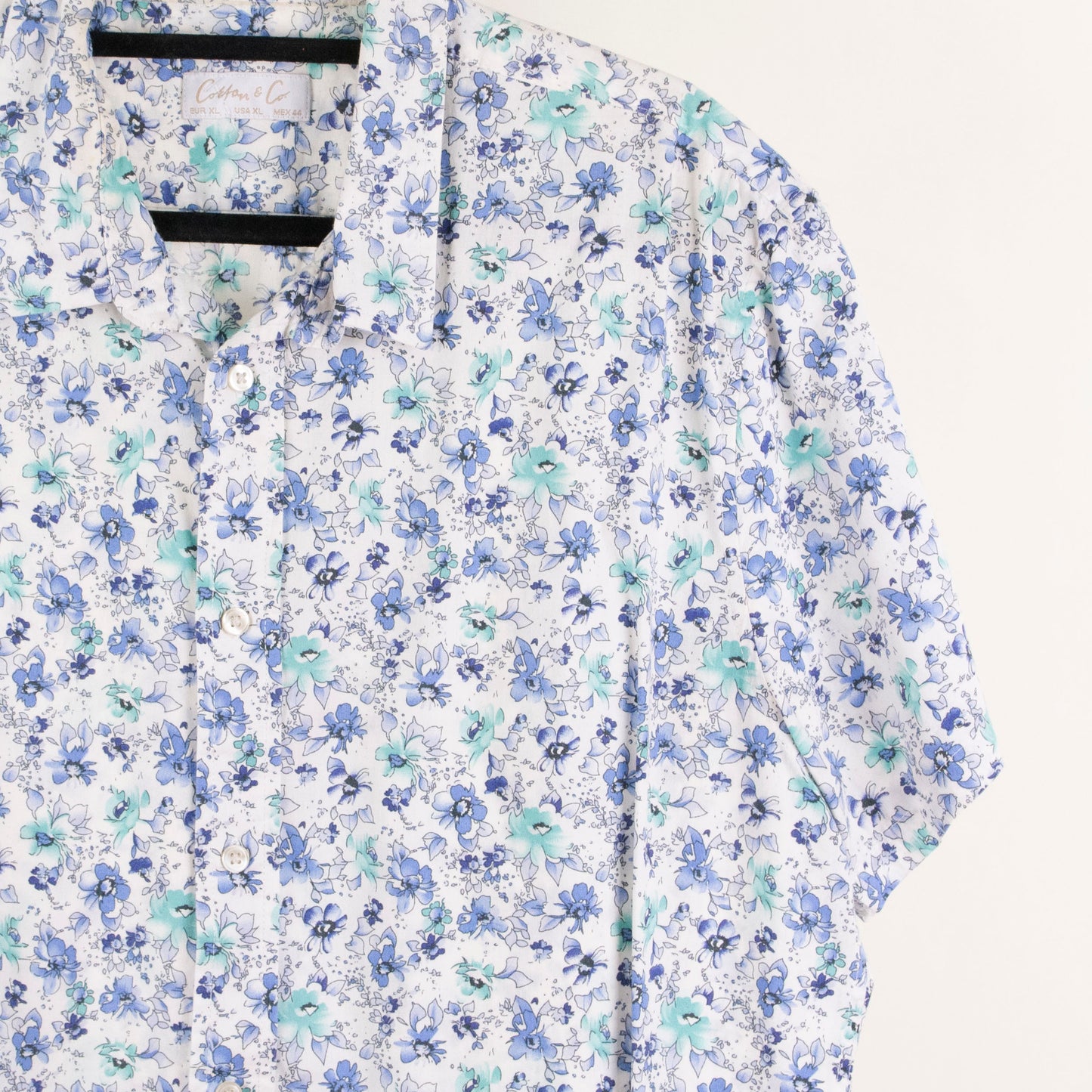 Camisa estampada blanco (XL) Cotton & Co