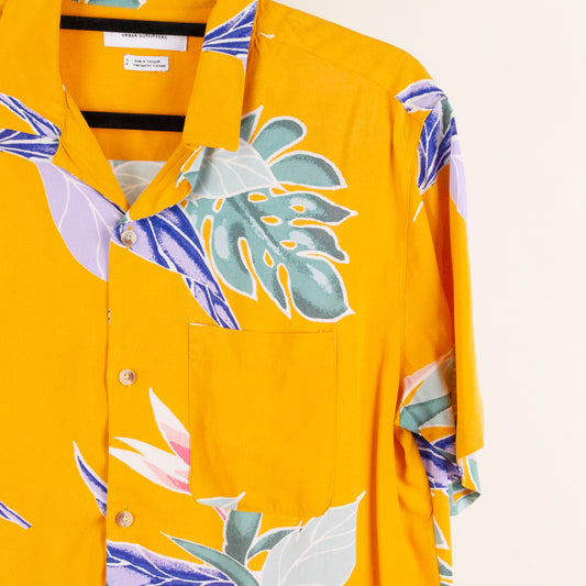 Camisa hawaiana amarillo (S) Urban Outfitters