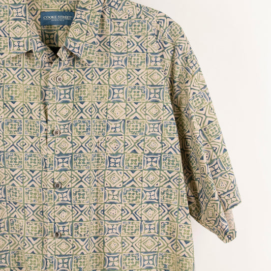 Camisa estampada beige (2XL) Cooke Street
