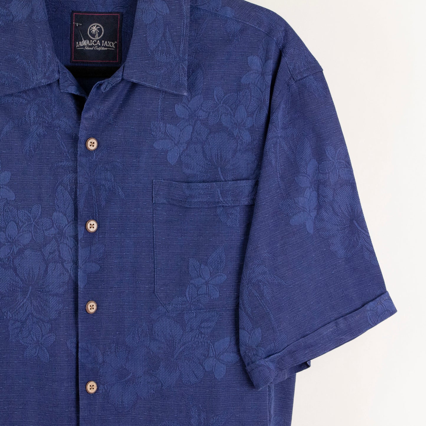Camisa hawaiana azul marino (M) Jamaica Jaxx