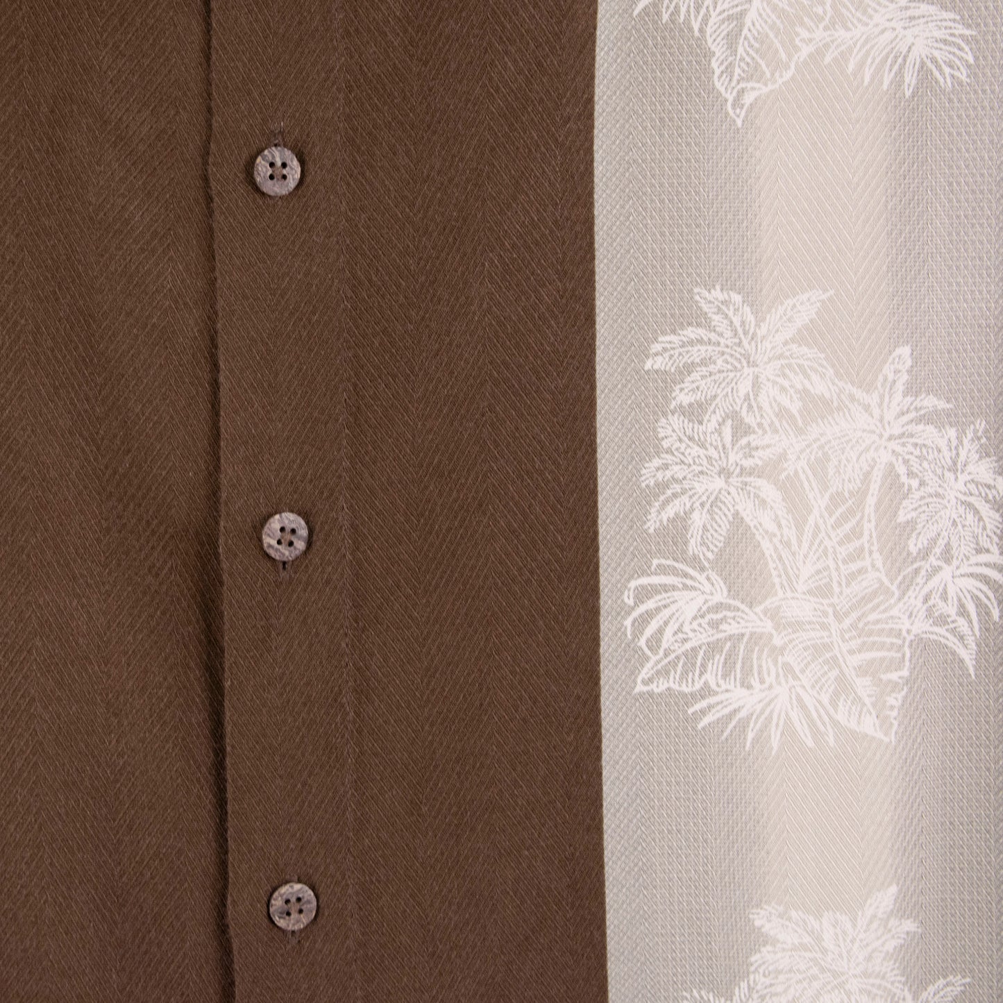 Camisa hawaiana marrón (M) Moda Campia Moda
