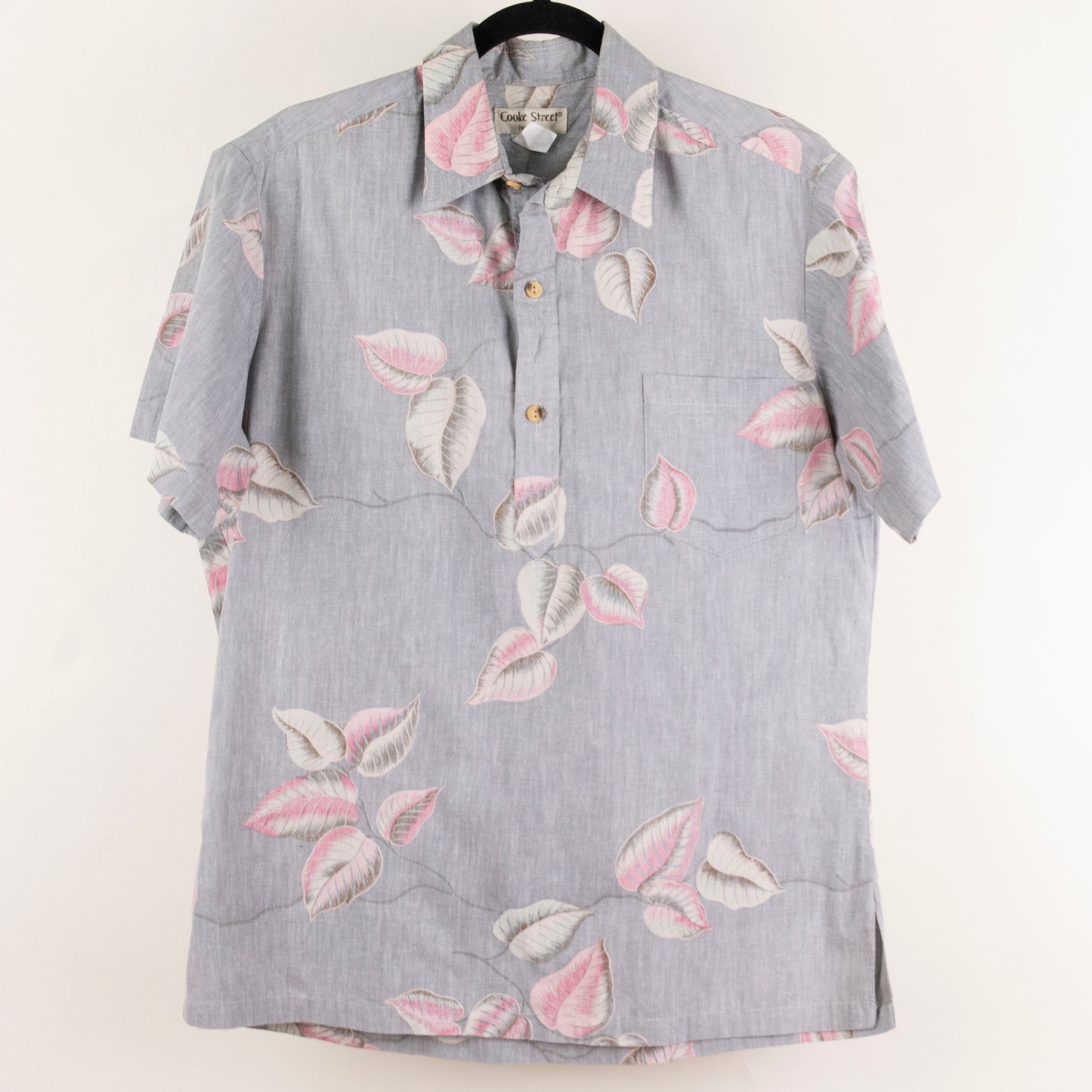 Camisa hawaiana gris (M) Cooke Street